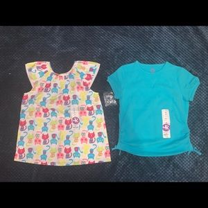 Girls J. Khaki shirt tank bundle